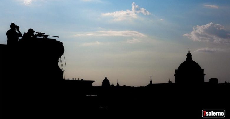 Roma, 23-05-2017.Altare della Patria.Tiratori scelti della Polizia di Stato