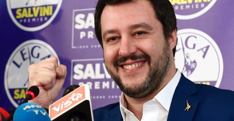 Il Ministro degli Interni Matteo Salvini
