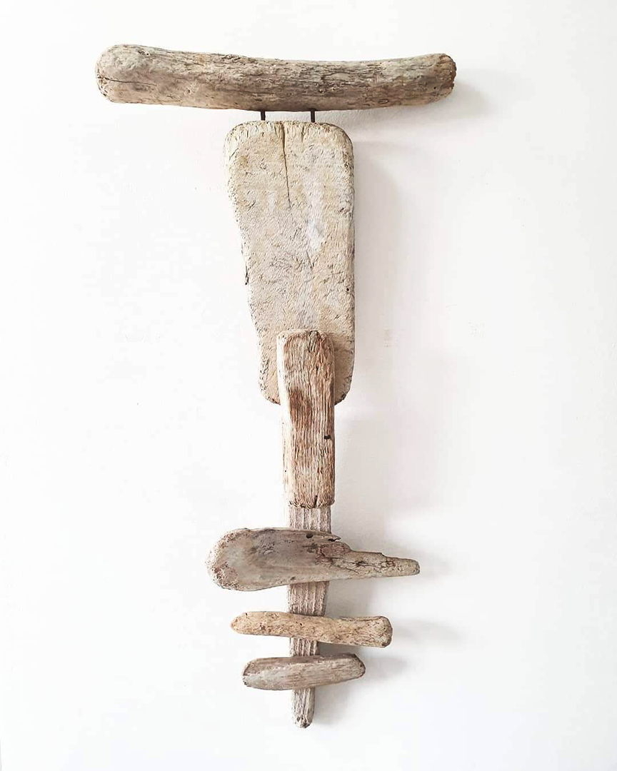 RONZONI Giovanni- crocifissione - objet a reaction poetique , scultura lignea50x70