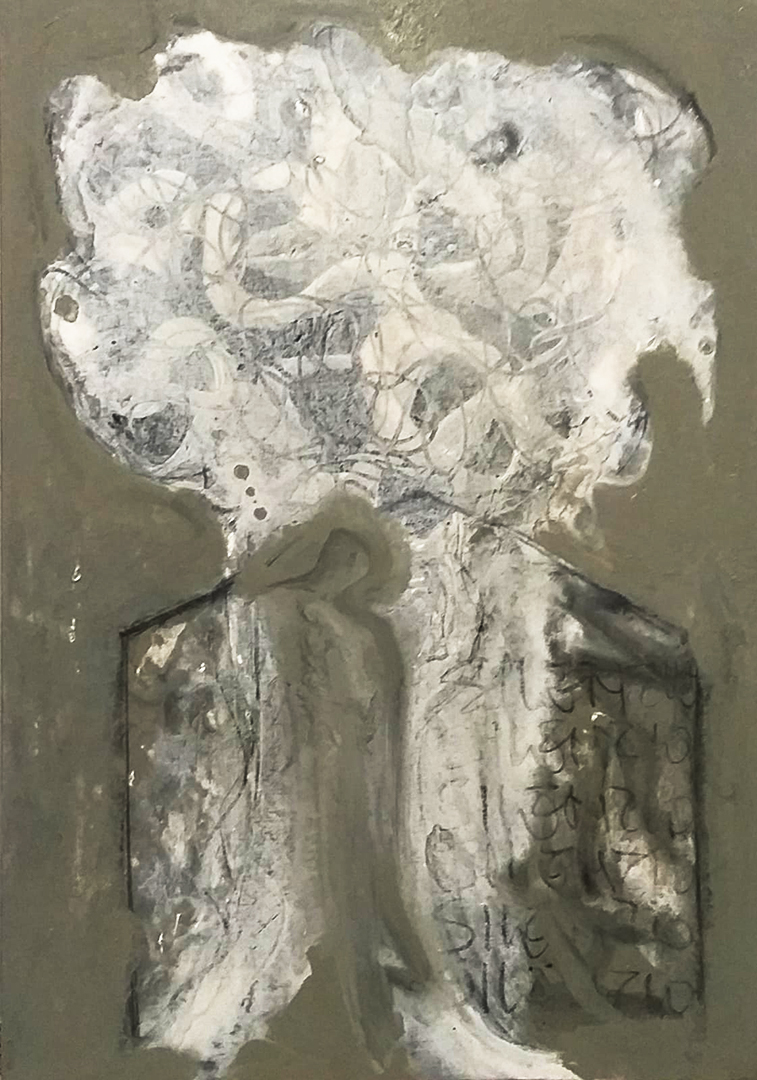 SILVESTRO Pietro - SILENZIO 2019, mixed media su tela 70x100