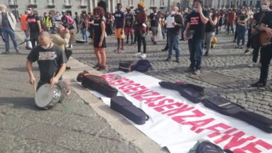 Protesta Artisti Napoli (Foto dal web)