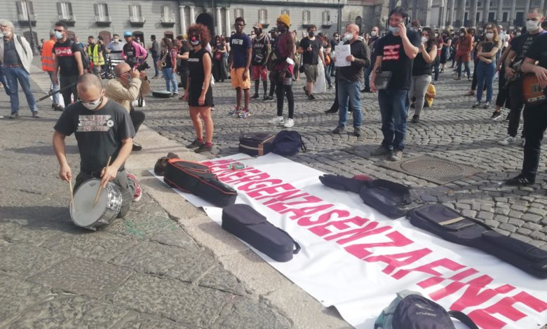 Protesta Artisti Napoli (Foto dal web)