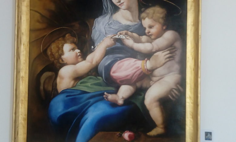 La Madonna della Rosa-Raffaello-riproduzione- Foto Copyright2020.Sevensalerno