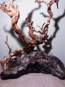 Davide Mirabella, Anima Mundi, scultura lignea , 2021 