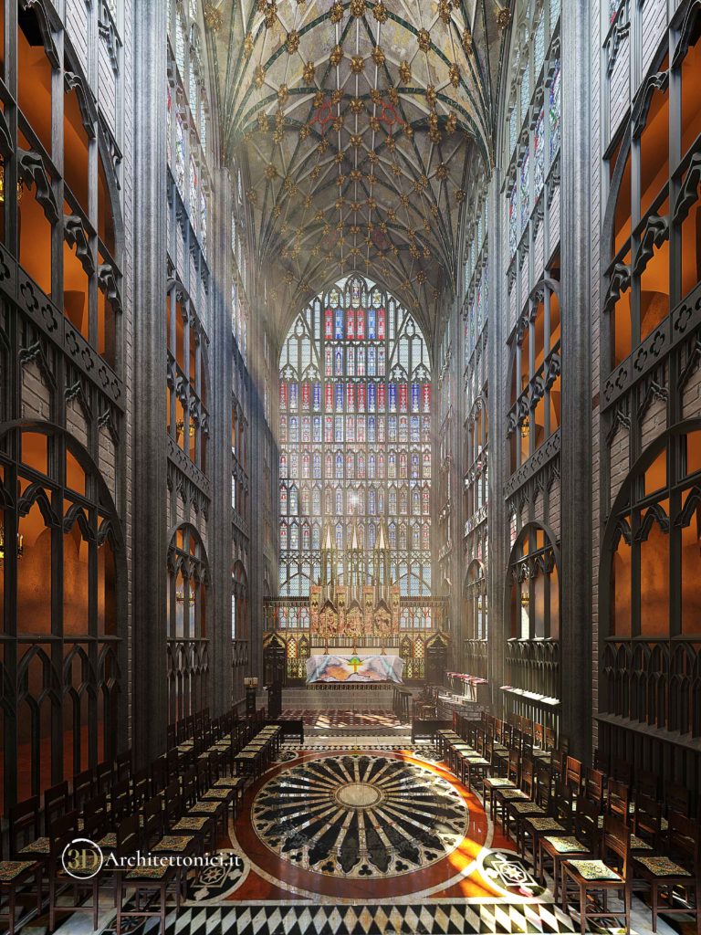 Emanuele Carlomagno, Cattedrale,2022- 70X40 Tecnica Grafica 3D