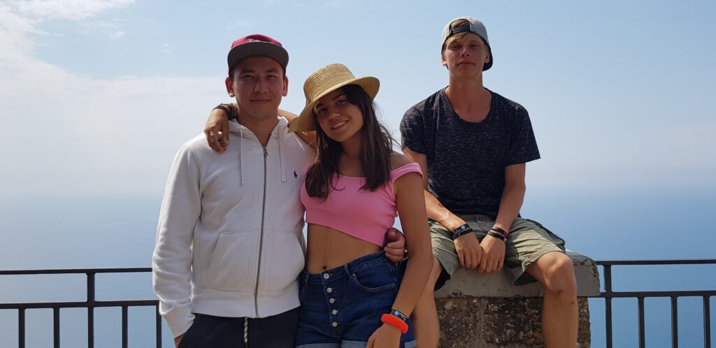 Lisa con i fratelli in cilento-2018