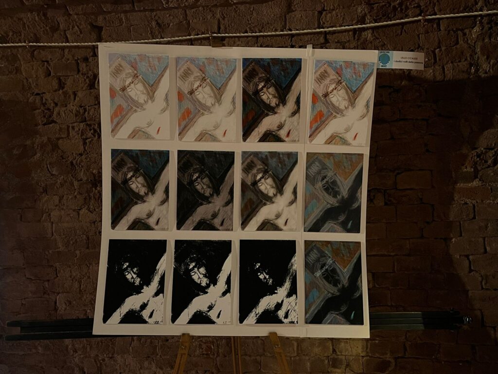 Lello Cicalese, I Dodici Volti della Passione, stampa digitale, 120x120 - Puzzle magnetico, 2020